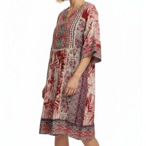 Sundance Wild Provence Boho Floral Peasant Dress Women Small